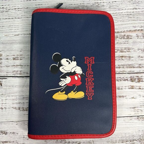 Vintage Mickey Mouse Zip Around Planner Disney Personal Size 90s Y2K - Picture 1 of 16